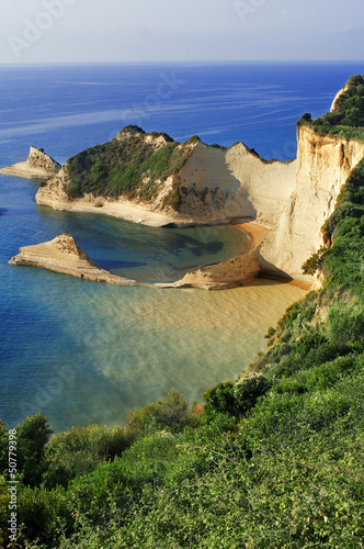 Obraz na płótnie canvas czteroczęściowy "tetraptyk" Sidari, Corfu, Grecja