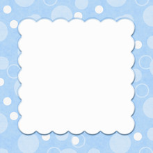Blue Polka Dot Background For Your Message Or Invitation