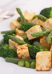 Sticker - fried tofu and vegetables