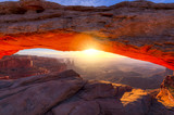 Fototapeta Zachód słońca - Mesa Arch at Sunrise