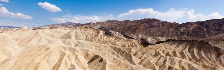 Canvas Print - Eroded Ridges At Zabriskie Point, Death Valley National Park, Ca