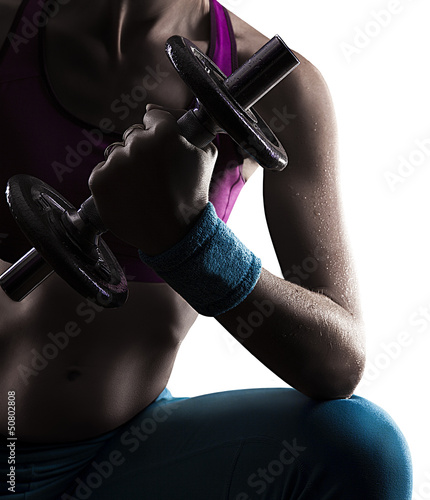 Fototapeta dla dzieci gymnast doing weights