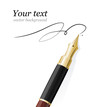 © mouse_md - Vector Close up of a fountain pen and signature