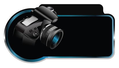Poster - Vector background element with camera