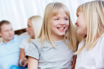 Canvas Print - Twin sisters