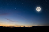 Fototapeta Konie - full moon background