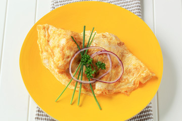 Canvas Print - Egg omelet