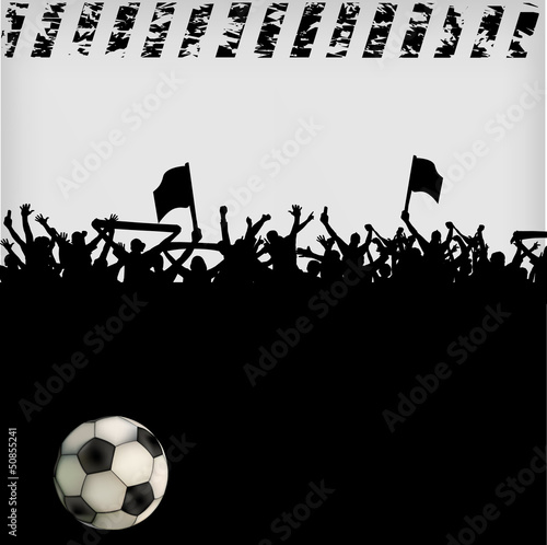 Fotografía  football fans crowd