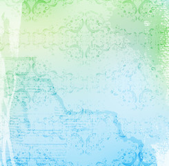 Wall Mural - grungy ornamented vector background, eps10