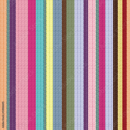 Plakat na zamówienie Knitted Vector Pattern