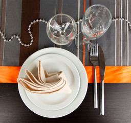 Wall Mural - Table setting festive table