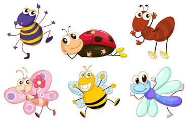 Sticker - Different bugs and insects