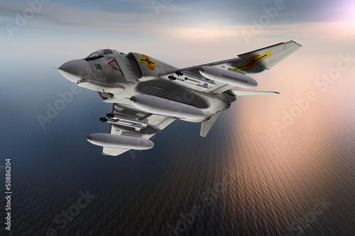 Foto-Doppelrollo - Militärjet F-4 II Phantom (von pgottschalk)