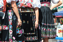 Decorated Skirt Folk Costume, Slovakia