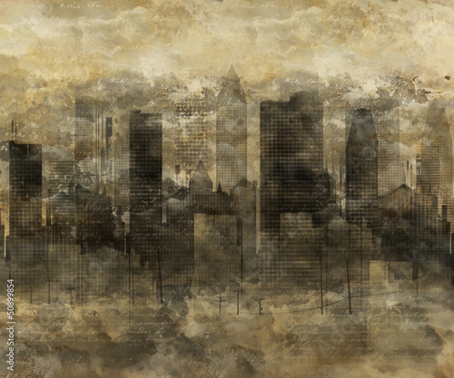 Obraz na płótnie canvas dwuczęściowy "dyptyk" Fundusz będzie grunge
