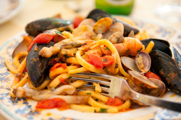 Italian lunch on the Amalfi coast