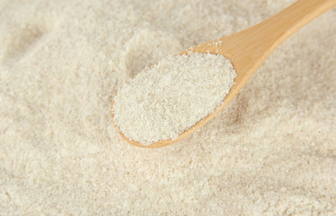 Fototapete - Powdered milk with spoon for baby close-up