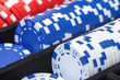 © Discovod - Stacks of Multicolored Poker Chips