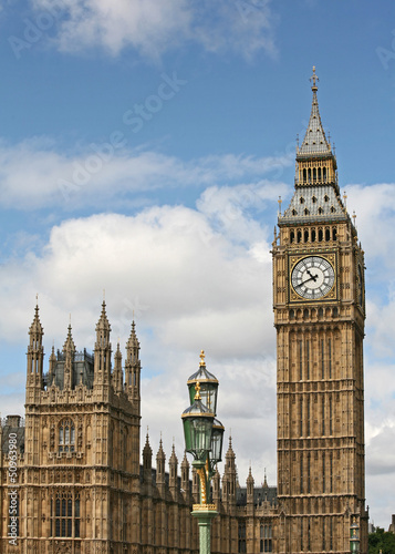 Naklejka samoprzylepna Londyn, Anglia, budynek parlamentu i big ben