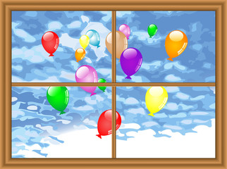 Wall Mural - Party balloons