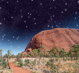 Sticker - Wonderful Starry Night in Australian Outback