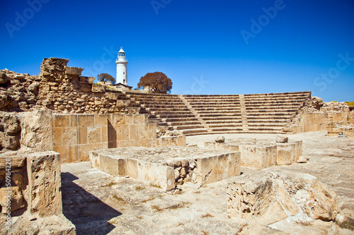 Fotografía The ancient amphitheatre in Paphos, Cyprus