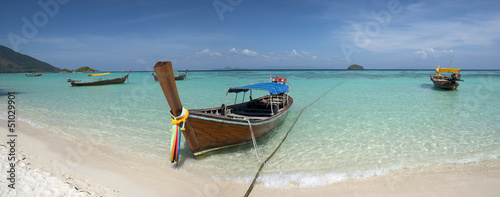 Plakat na papierze fotorealistycznym Tajska plaża
