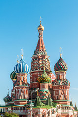 Famous st Vasily Blessed cathedral in Moscow