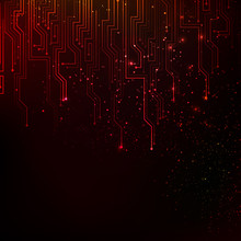 Abstract Red Lights Background