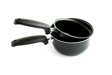 Two different sized saucepans