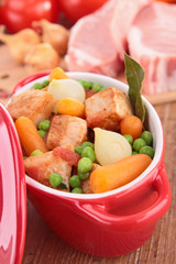 Poster - meat stew with vegetables