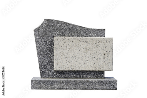 Fotomural single grave stone cut out (Clipping path)