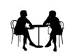 © whiteisthecolor - two women sitting at the table