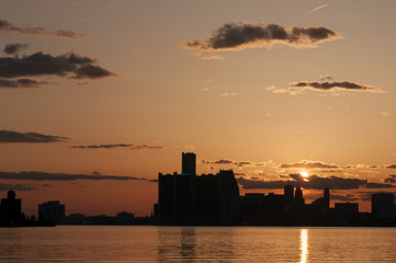 Wall Mural - detroit skyline