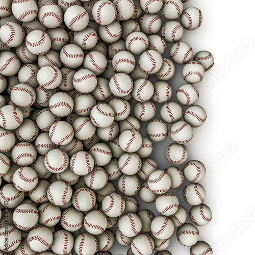 Board z aluminiowym obramowaniem Rozlewanie się baseballów