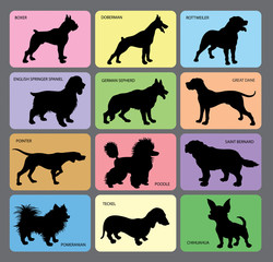 Sticker - Dog Silhouettes 1