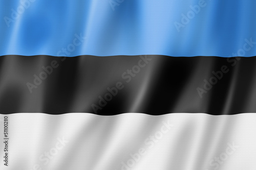Naklejka na drzwi Estonian flag