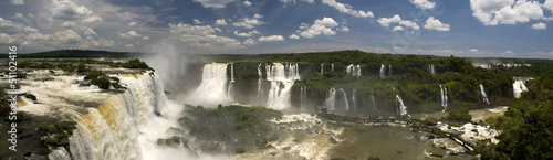 Board z aluminiowym obramowaniem Iguazu upada, brazylijska strona