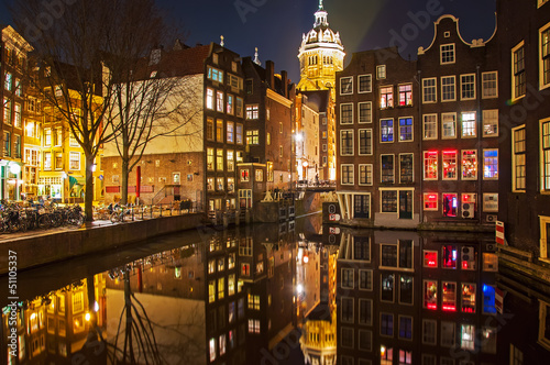 Obraz na płótnie canvas dwuczęściowy "dyptyk" Amsterdam