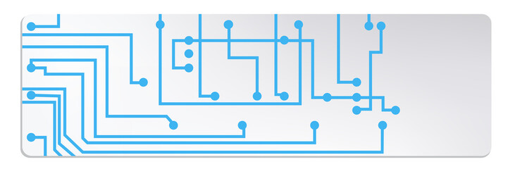 Poster - techno circuit web banners. EPS10 vector illustration
