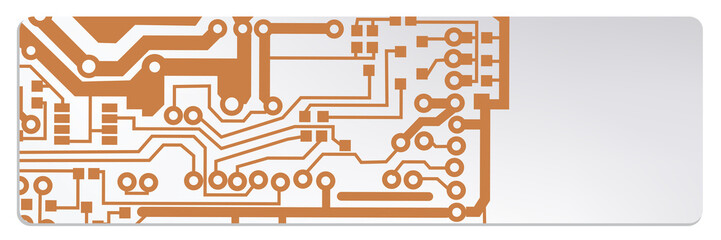 Poster - techno circuit web banners. EPS10 vector illustration