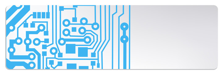 Poster - techno circuit web banners. EPS10 vector illustration