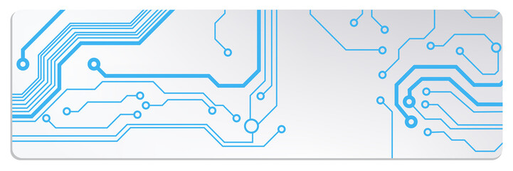 Poster - techno circuit web banners. EPS10 vector illustration