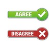 agree and disagree button sets