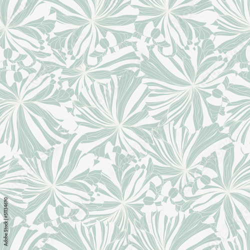 Naklejka - mata magnetyczna na lodówkę Floral seamless background. Abstract design