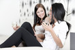 © Studio-FI - Two friends chatting over wine
