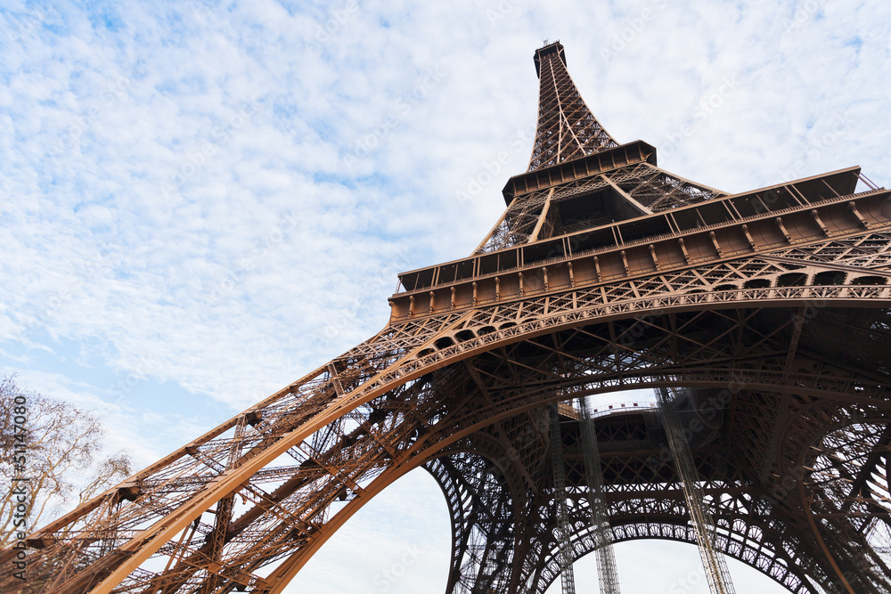 Eiffel tower in Paris - obrazy, fototapety, plakaty 