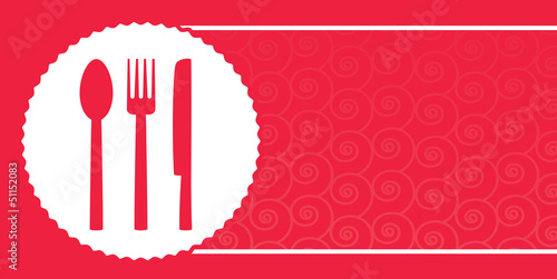 Obraz na płótnie canvas trzyczęściowy "tryptyk" Tło menu restauracji