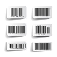 barcode label set vector