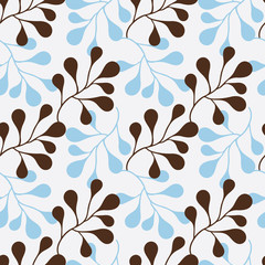 Poster - Seamless floral pattern